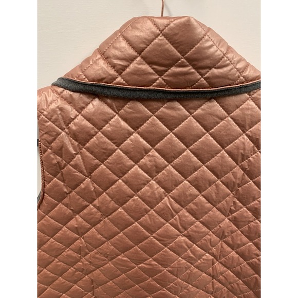 Soft Surroundings Pink XL Snowline Quilted Crossover Puffer Vest Outerwear - Picture 10 of 12